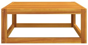 2 pcs conjunto de sofás de jardim c/ almofadões acácia maciça