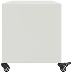 Móvel de TV 68x39x43,5 cm aço branco