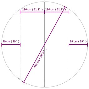 Pano para chão de piscinas Ø458 cm poliéster geotêxtil cinza