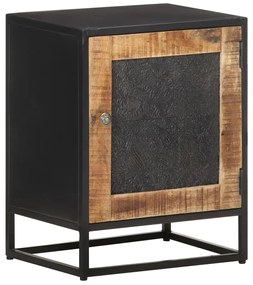 Mesa de cabeceira 40x30x50 cm madeira de mangueira áspera