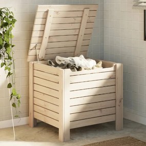 vidaXL Caixa de arrumação com tampa RANA 60x49x54 cm pinho maciço