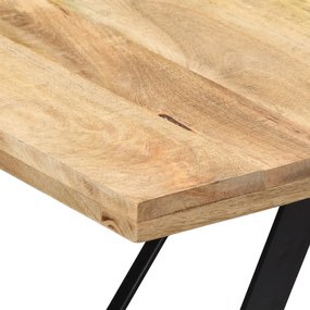 Mesa de jantar 180x90x76 cm madeira de mangueira maciça