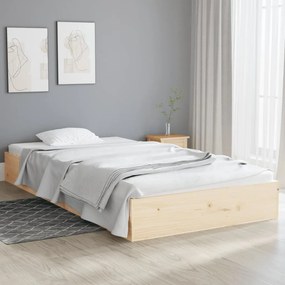 vidaXL Estrutura de cama 90x200 cm madeira maciça