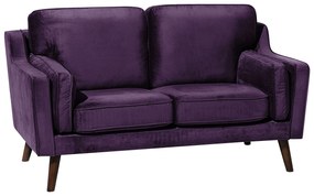 Sofá de 2 lugares em veludo violeta LOKKA Beliani
