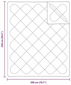 Colchas &amp; Edredons Branco 240 x 200 cm Microfibra