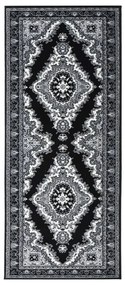 vidaXL Passadeira 100x250 cm polipropileno preto