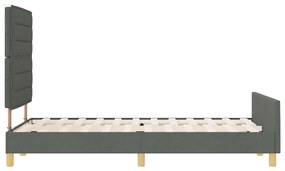 Estrutura de Cama vidaXL Cinza Escuro 120x200 cm Tecido