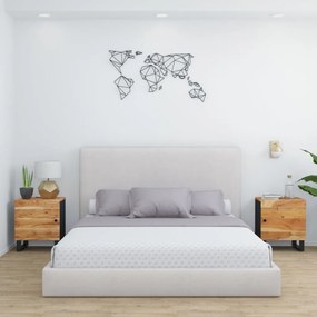 vidaXL Mesas de cabeceira 2 pcs 40x33x46 cm madeira de acácia maciça