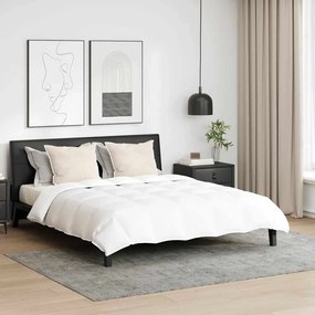 vidaXL Edredão com travesseiro 3 pcs Branco 200 x 220 cm Penugem