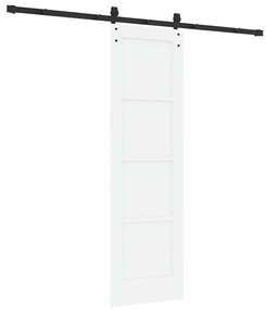 Porta de Deslizamento com Conjunto de Ferragens Brancas 61x198,5 cm Ma