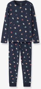 Pijama de Natal name it criança azul-escuro