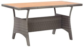 Mesa de jardim 120x70x66 cm madeira de acácia maciça cinzento