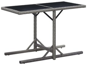 3 pcs conjunto de jantar para jardim cinzento