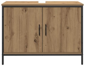 Conjunto de Móveis para Casa de Banho 4 Peças Carvalho Artesanal Madei