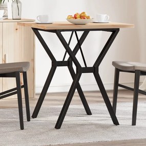 Mesa de jantar estrutura em Y 70x70x75,5 cm pinho/aço