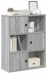 Estante 60x24x76,5 cm derivados de madeira cinzento sonoma