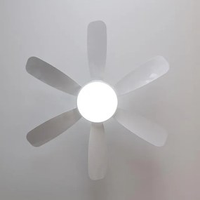 Ventoinha de teto EnergySilence Aero 5200 White Pro de 36 W e 52’’ com motor DC, luz LED, controlo remoto