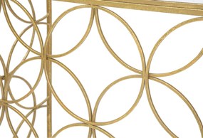 MESA CONSOLA STAR MARBLE 120X40X80 CM DOURADO