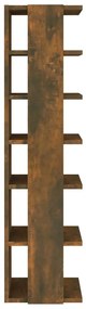 Sapateira 27,5x27x102 cm derivados de madeira carvalho fumado