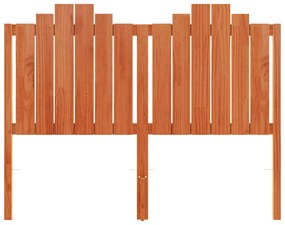 Cabeceira 135 cm madeira de pinho maciça castanho-mel