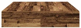 Cama com Armazenamento em Madeira Velha 140 x 200 cm da