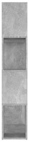 Estante/divisória 80x24x124,5 cm contraplacado cinzento cimento