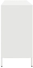 Aparador 135x39x73,5 cm aço laminado a frio branco