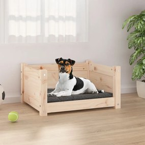 Cama para cães 55,5x45,5x28 cm madeira de pinho maciça