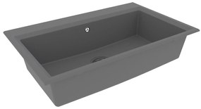 Tanque de Cozinha Cinza 790x500x193 mm Granito