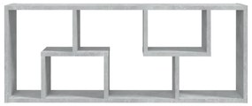 Estante de parede 36x16x90cm derivados madeira cinzento cimento