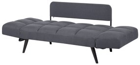 Sofá-cama em tecido cinzento escuro BREKKE Beliani