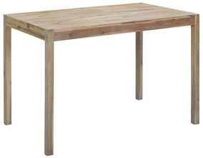 vidaXL Mesa de jantar 120x70x75 cm madeira de acácia maciça