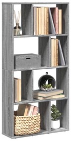 vidaXL Estante 60x20x120 cm derivados de madeira cinzento sonoma