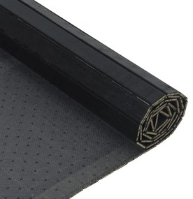 Tapete retangular 70x400 cm bambu preto