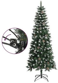 Árvore de Natal artificial com suporte 210 cm PVC verde