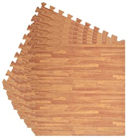 Tapetes de chão 6 pcs 2,16 ㎡ espuma de EVA grãos madeira
