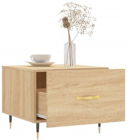 Mesas de centro 2 pcs 50x50x40cm deriv. madeira carvalho sonoma
