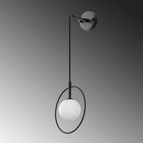 Aplique de Parede Geometri – Preto/Branco – 21 x 15 cm