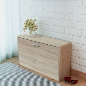 243049 vidaXL Sapateira em carvalho 80x24x45 cm