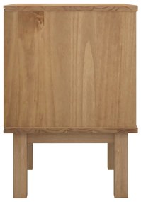 Mesa DE cabeceira OTTA 45x39x57 cm pinho maciço castanho/branco
