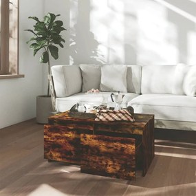 Mesa de centro 90x50x41,5 cm derivados madeira carvalho fumado