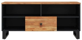 Móvel de TV 100x33x46 cm acácia maciça/derivados madeira
