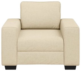 Poltrona 60 cm tecido cor creme
