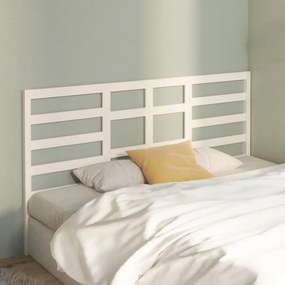 Cabeceira de cama 186x4x104 cm pinho maciço branco