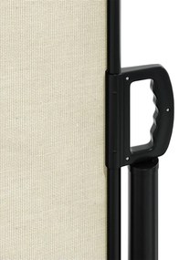 Toldo lateral retrátil 120x1200 cm creme