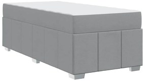 Estrutura da Cama Cinzento-claro 90 x 200 cm tecido