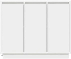 Aparador vidaXL com LED Branco 90x32x75 cm em madeira de engenharia