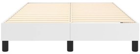 Estrutura de cama 120x200 cm couro artificial branco