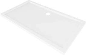 Mexen Flow base de duche retangular slim 160 x 100 cm, branco brilhante - 46R101016