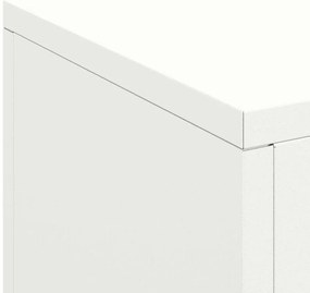 Suportes para Plantas Externas Pilar 3 pcs Branco Aço